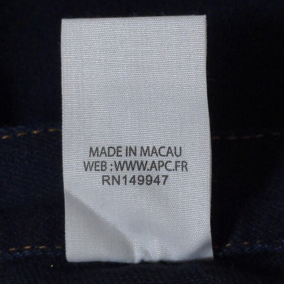 A.P.C. Indigo Pantalon Job Trouser Jeans in Blue Straight Carpenter Cargo L New - Picture 11 of 11